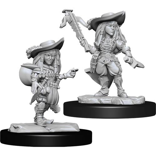 Gnome Bard Female - Pathfinder Battles Deep Cuts Unpainted Minis