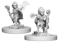 Gnome Druid Male - Pathfinder Battles Deep Cuts Unpainted Minis