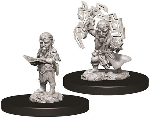 Gnome Sorcerer Male - Pathfinder Battles Deep Cuts Unpainted Minis