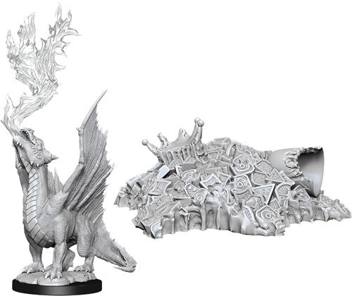 Gold Dragon Wyrmling & Treasure - Nolzur's Marvelous Unpainted Minis