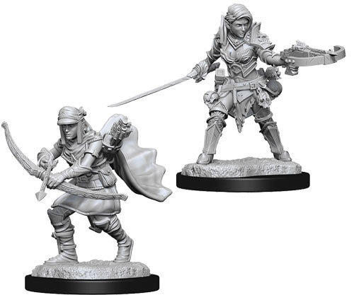 Half-Elf Ranger Female - Pathfinder Battles Deep Cuts Unpainted Minis