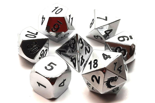 Halfling Forged Shiny Silver - Old School Dice & Accessories