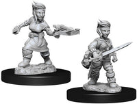 Halfling Rogue Female - Pathfinder Battles Deep Cuts Unpainted Minis