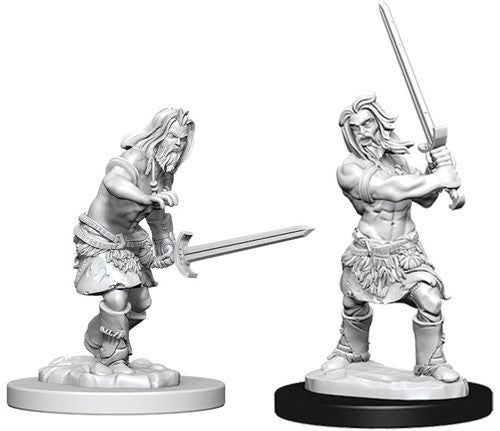 Human Barbarian Male - Pathfinder Battles Deep Cuts Unpainted Minis