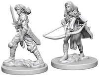 Human Fighter Female - Pathfinder Battles Deep Cuts Unpainted Minis