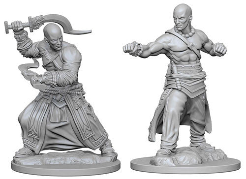 Human Monk Male - Pathfinder Battles Deep Cuts Unpainted Minis