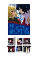 Mobile Suit Gundam & Mobile Suit Gundam Seed: Clear File Folder & Stickers Athrun Zala & Cagalli Yula Athha - Banpresto Ichiban Kuji Prize F