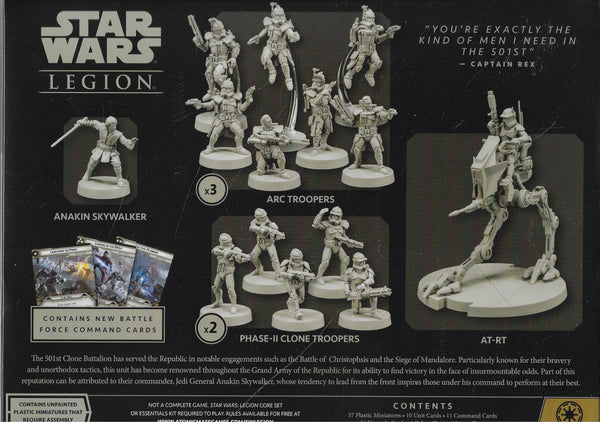 Star Wars Legion 501 st Legion Battle Force Starter Set - Star Wars Le –  MantisGamingStudios
