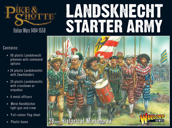 Landsknecht Starter Army ( Italian wars 1494-1559 ) - Pike & Shotte