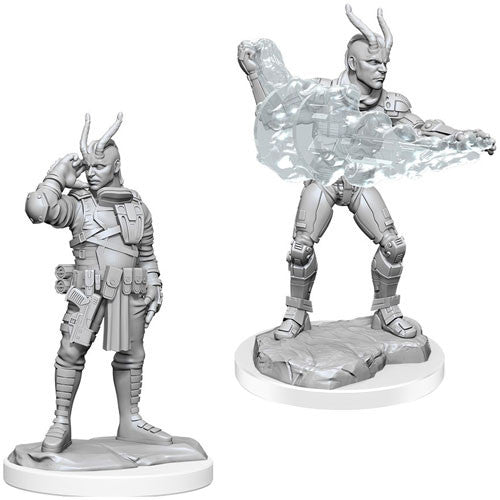 Lashunta Technomancer Male - Starfinder Battles Deep Cuts Unpainted Minis