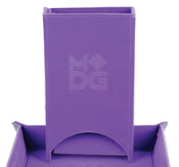 Fold Up Velvet Dice Tower: Purple - MDG