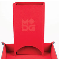 Fold Up Velvet Dice Tower: Red - MDG