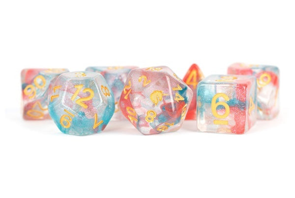 Resin Poly Dice Set Unicorn Celestial Bloom (7) - MDG