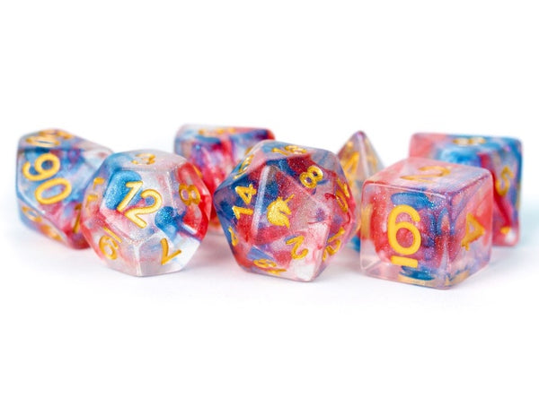 Resin Poly Dice Set Unicorn Cosmic Carnival (7) - MDG