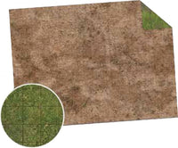 Broken Grassland / Desert Scrubland Game Mat (44in x 30in) - Monster Scenery