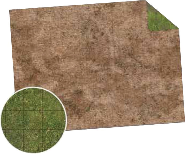 Broken Grassland / Desert Scrubland Game Mat (22in x 30in) - Monster Scenery