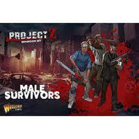 Project Z The Zombie Miniatures Game Expansion Set Male Survivors