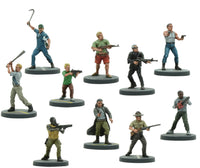 Project Z The Zombie Miniatures Game Expansion Set Male Survivors