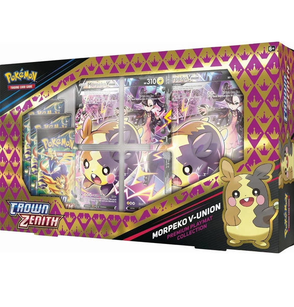 Pokemon Crown Zenith Morpeko V-Union Premium Playmat Collection - Pokemon