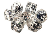 Infused Butterfly Black Dice Set (7) - Old School Dice & Accessories