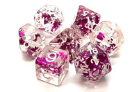 Infused Butterfly Purple Dice Set (7) - Old School Dice & Accessories