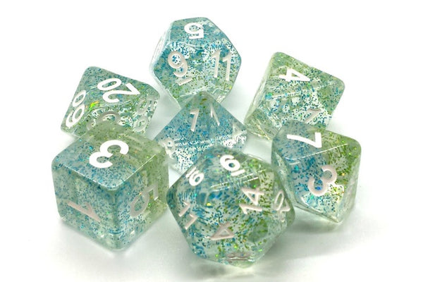 Particles Coral Reef Dice Set (7) - Old School Dice & Accessories