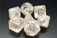 Particles Red Ice Dice Set (7) - Old School Dice & Accessories