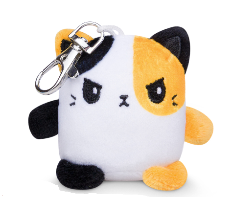 Plushie Charm Keychains: Angry Calico Cat - Teeturtle