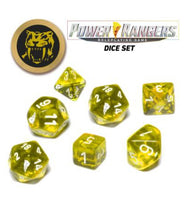 Power Rangers Yellow Game Dice Set + Coin - Renegade Games Studios