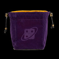 Premium Reversible Dice Bag Purple & Yellow - Sirius Dice