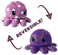 Reversible Octopus Plushie Polka Dot and Shimmer - Teeturtle