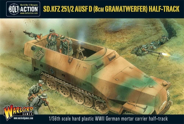 German SD.KFZ 251/2 AUSF D 8cm Granatwerfer Half-Track - Bolt Action