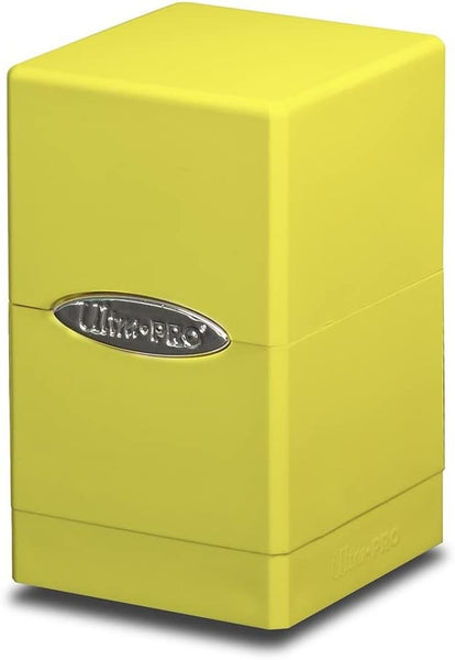 Satin Tower Deck Box Yellow - Ultra Pro