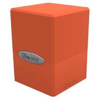 Satin Cube Deck Box Orange - Ultra Pro