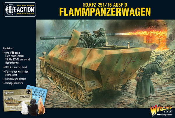 German SD.KFZ 251/16 Ausf. D Flammpanzerwagen - Bolt Action