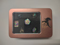 Solid Metal Dragon Dice Prism - Hymgho Dice