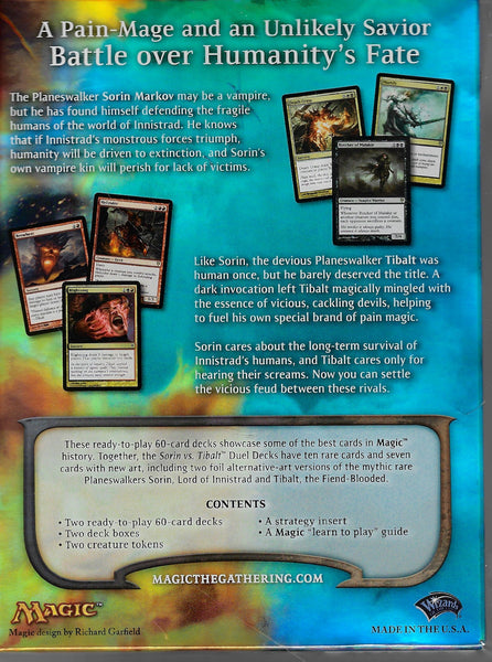 mtg tibalt cards Sorin Vs. Tibalt Duel Decks - MTG