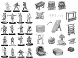 Townspeople & Accessories -  Deep Cuts Unpainted Minis