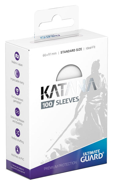 Katana Sleeves Standard Size Transparent (100) - Ultimate Guard