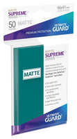 Supreme UX Sleeves Matte Standard Size Petrol (50) - Ultimate Guard