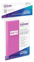 Supreme UX Sleeves Matte Standard Size Pink (50) - Ultimate Guard