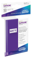 Supreme UX Sleeves Matte Standard Size Purple (50) - Ultimate Guard