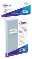 Supreme UX Sleeves Matte Standard Size Transparent (50) - Ultimate Guard