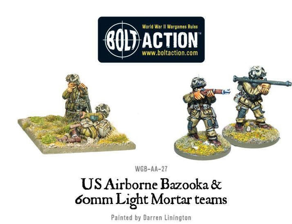 US Airborne Bazooka & 60 mm Light Mortar Teams - Bolt Action