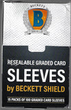 Beckett Shield Resealable Graded Card Sleeves (100) Box