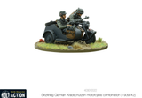 Blitzkrieg German Kradschutzen Motorcycle Combination 1939 - 1942 - Bolt Action