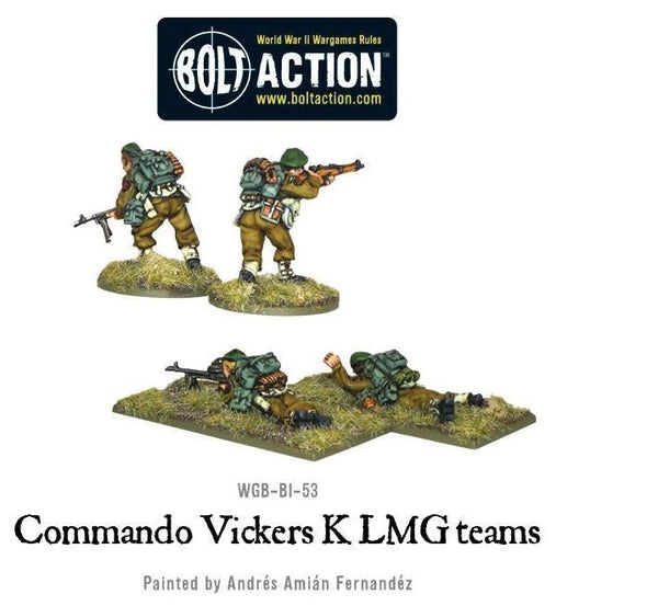 Commando Vickers K LMG Teams - Bolt Action