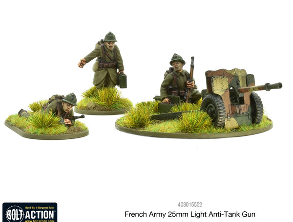 French Army 25mm Light Anti Tank Gun - Bolt Action