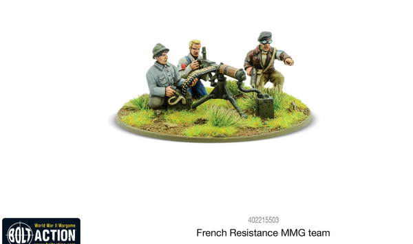 French Resistance MMG Team - Bolt Action