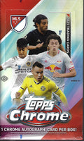 2021 Topps Chrome MLS Soccer Factory Sealed 18 Pack Hobby Box